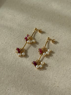 RASPBERRY TREE EARRINGS