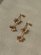 RASPBERRY TREE EARRINGS