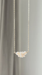 CREAM CROISSANT NECKLACE